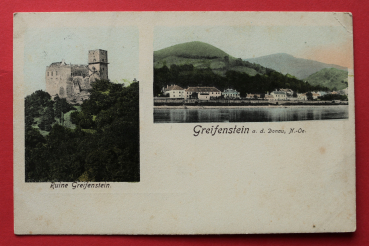 AK Greifenstein a d Donau / 1921 / Mehrbildkarte / Ruine Greifenstein / Niederösterreich